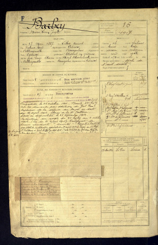 Barbey, Maurice Lucien Joseph