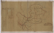 Carte topographique du canton de Condé-sur-Noireau.