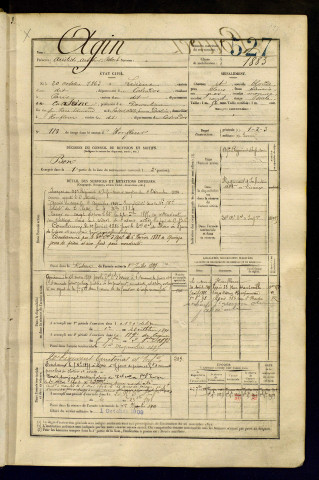 Agin, Aristide Arthur Robert