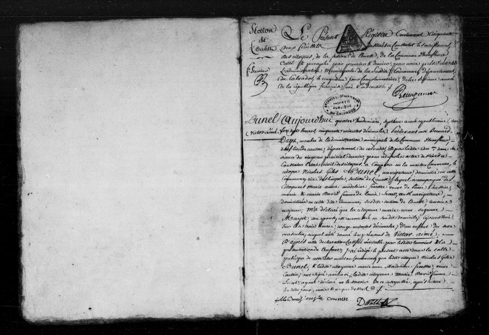 Section Ouest, an VII-an IX