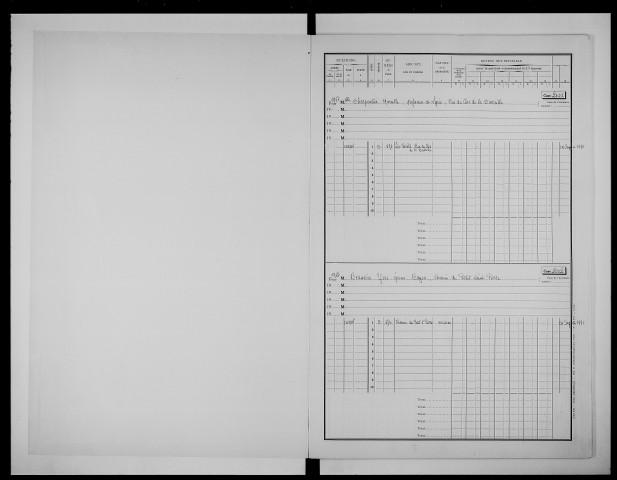 matrice cadastrale des propriétés bâties, 1911-1970, 3e vol. (cases 2001-2270)
