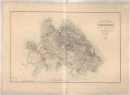 Carte topographique du canton de Saint-Pierre-sur-Dive par Simon, géomètre en chef du cadastre