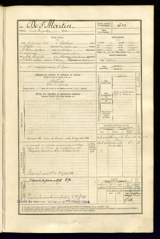 Saint Martin de, Louis Auguste