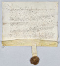 Lettre patente de Charles IX de petit sceau, avec un sceau très bien conservé