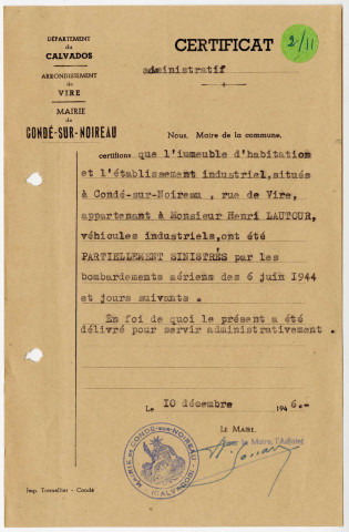 Dossiers 2623RIC, 2621RIC, 2548RIC