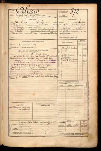 Alexis, Auguste Eugène Adolphe