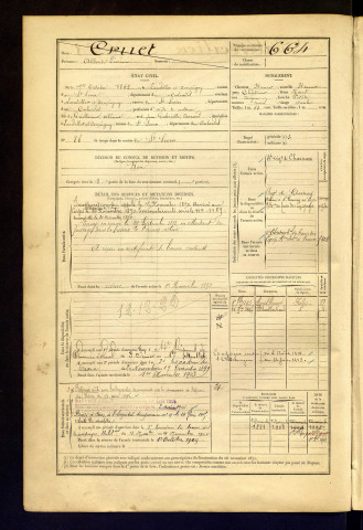 Cruet, Albert Léonore