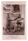 15 - (Course cycliste :) Championnat du Calvados - Caen, 19 Avril 1914. Lebreton, premier sur Georges Richard. Equipe Decour-Boisgard.