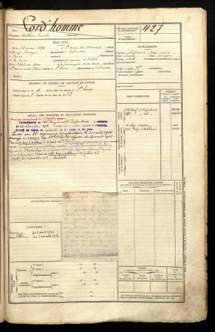 Cord'homme, Arthur Emile