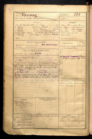 Vaussy, Auguste Gustave Fernand