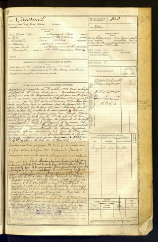 Caresmel, Jean Loius René Marie