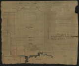 Plan général des bâtiments cours et jardin de l'évêché de Lisieux