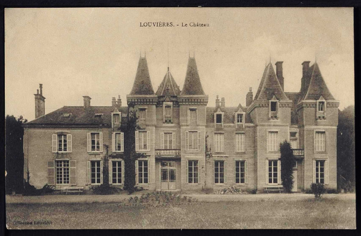 Louvières : Château de Gruchy (n°1 à 3) Kiosque du Marquis de Pierres (n°4 à 5)