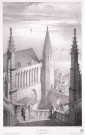 Mont-St-Michel. Le dortoir et la tour aux Corbins. Normandie, 2ème partie. Par Emile Sagot et Ch(arles) Vernier