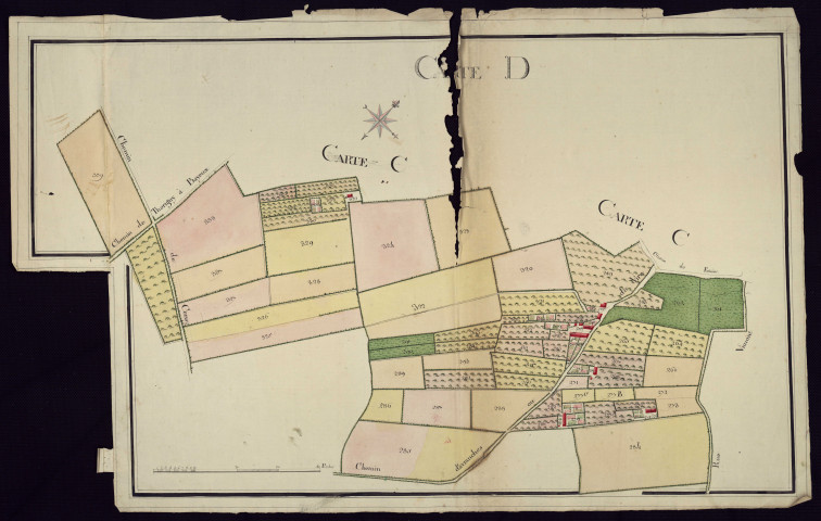 Carte D (plans n° 72 et 73)