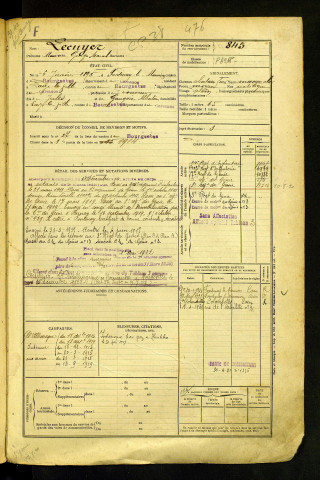 Lecuyer, Maurice Georges Marcel