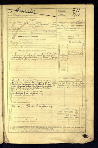 Avonde, Armand Georges Louis