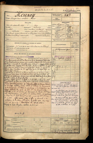 Heusay, Georges Jean Adolphe