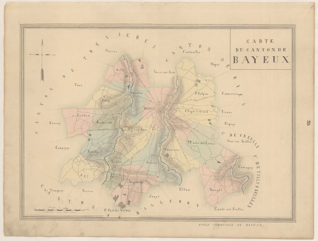 Bayeux. Carte