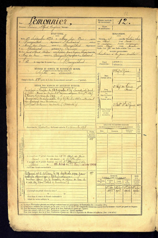 Lemonnier, Frédéric Alfred Eugène