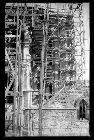 Travaux de restauration sur l'abside de l'église Saint-Jacques (photo n°845)