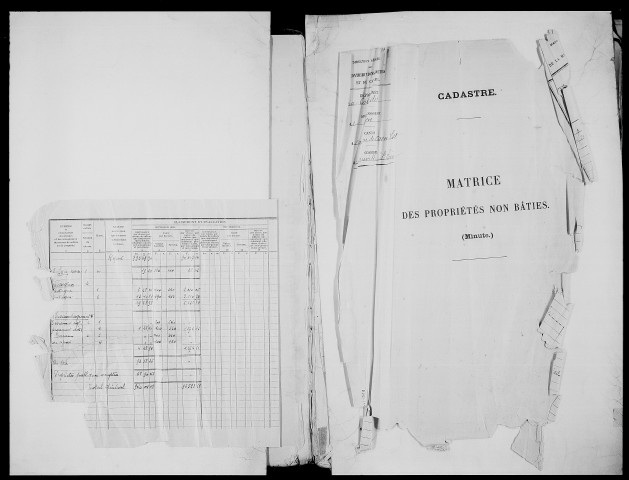 matrice cadastrale des propriétés non bâties, 1913-1972, 1er vol. (folios 1-488)
