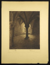 Mont-Saint-Michel, abbaye : « promenoir » roman.