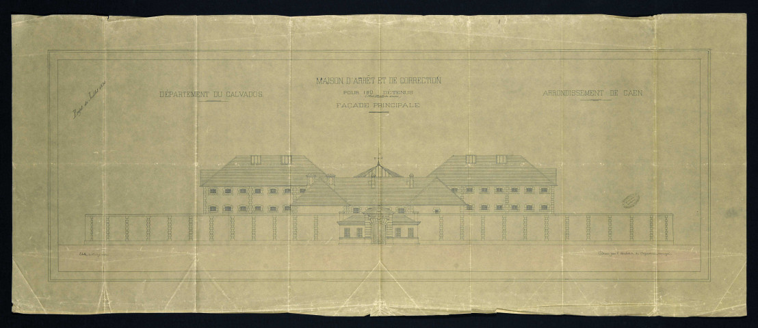 Elévation de la façade principale