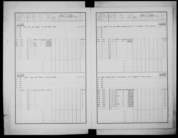 matrice cadastrale des propriétés bâties, 1911-1972, 3e vol. (cases 763-1186)