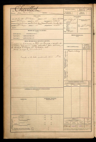 Chevillot, Jean Paul Léon