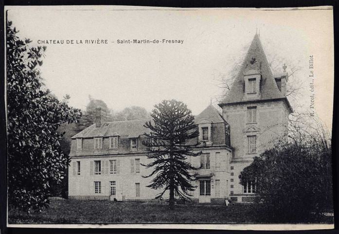 Saint-Martin-de-Fresnay : Château de la rivière (n°1)
