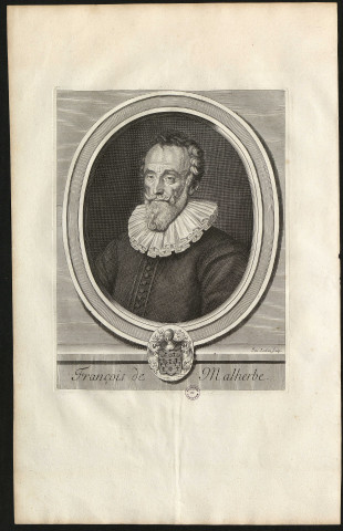 2 - François de Malherbe. (Poète français, né à Caen en 1555 - mort à Paris en 1628). Par Lubin Jacques