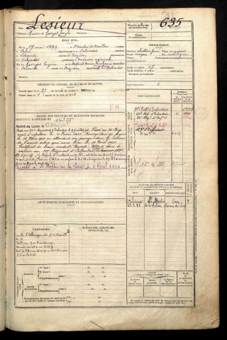 Lesieur, Maurice Georges Emile Paul