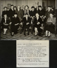 Les 13 femmes maires du Calvados en 1957, reçues par le Préfet Stirn à la Préfecture de Caen (photographie de l'agence de presse Intercontinentale).