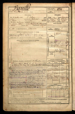 Bazeille, Louis Alexandre Emile