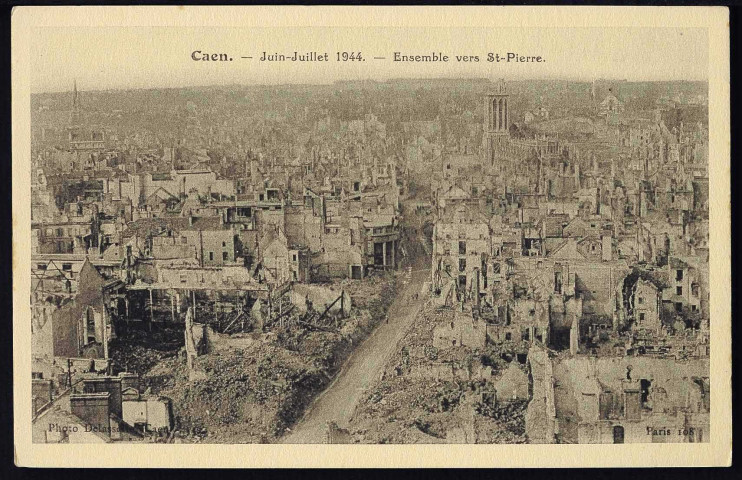 Destructions et ruines de 1944 causées par les bombardements de la Seconde guerre mondiale (n°3330 à 3455)