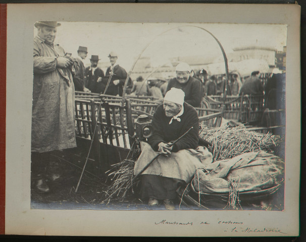 La foire de la Maladrerie à Caen en octobre 1902 avec notamment les marchands de cochons (pages 55, 58 et 86).