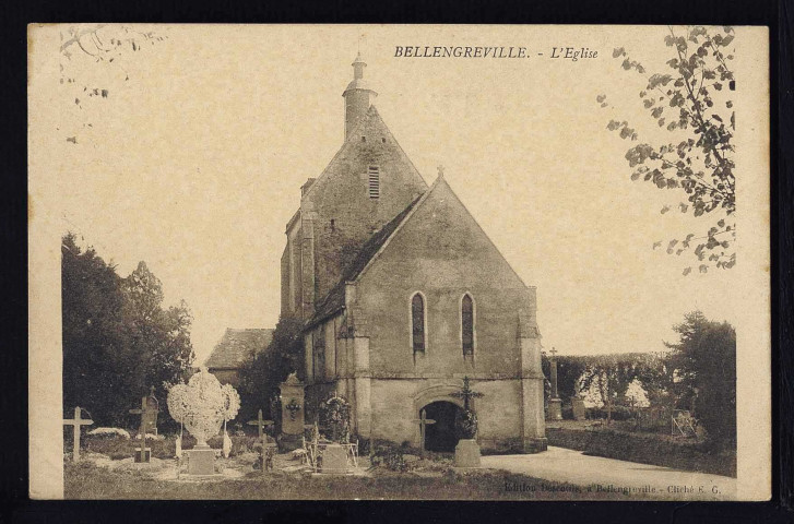 Bellengreville : Route de Caen (n°1) ; Eglise (n°2 - 4) ; Château de Olderman (n°5) ; Manoir de la Perquette (n°6) ; Poteries (n°7)