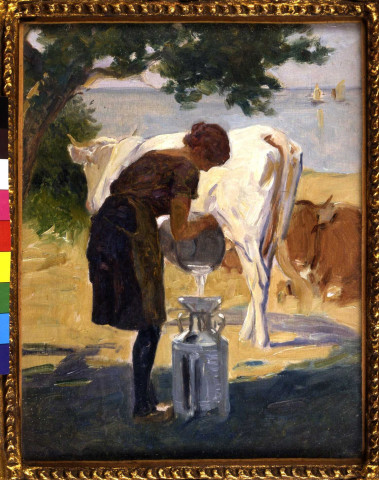 La laitière (étude pour le Salon de 1929), par Adrien Voisard-Margerie