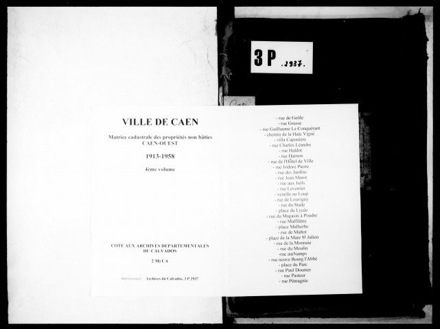 4ème volume, folios 2991-3990