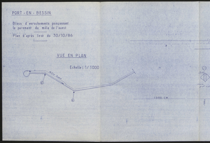 Plans pour la réalisation d'équipements du port