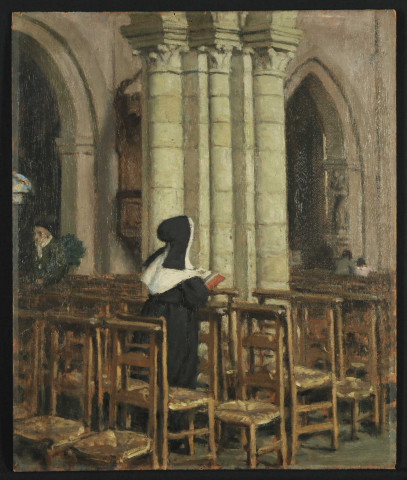 Intérieur d'église par René-Xavier Prinet