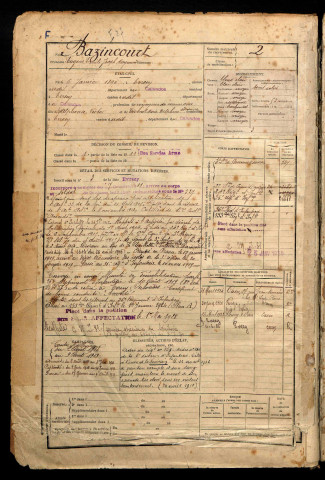 Bazincourt, Eugène Emile Joseph Raymond