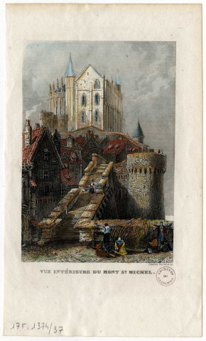 37 - Vue intérieure du Mont St Michel. Par Joseph Skelton
