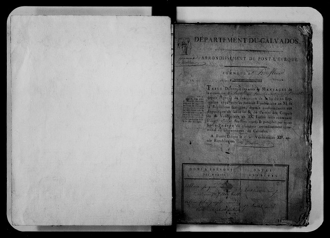 Section Ouest, mariages