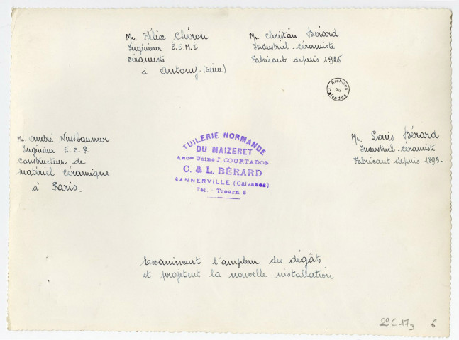 Dossier 628 RIC, traité par le service central