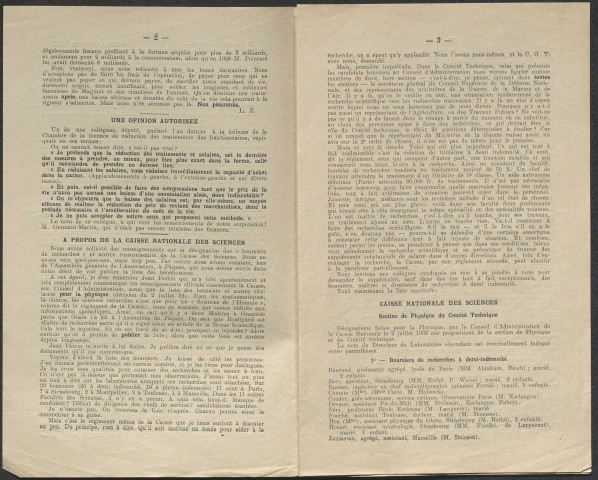 Bulletin du syndicat confédéré des membres du personnel de l'enseignement supérieur