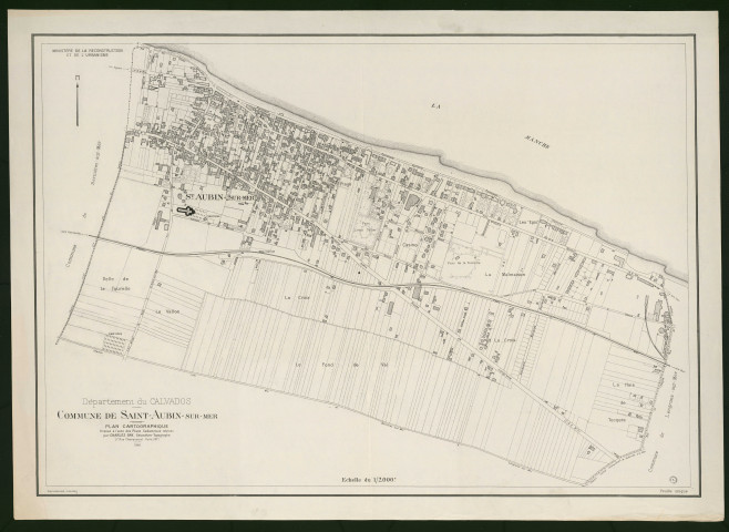 Plan topographique de Saint-Aubin-sur-Mer