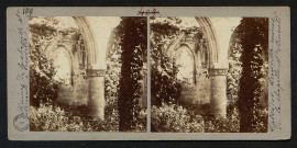 "Ruines de la chapelle Saint-Arnould à Trouville" (Saint-Arnoult), par E.V.