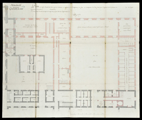 Hôpital de Beaulieu: quatre plans de l'adjudication Boisard